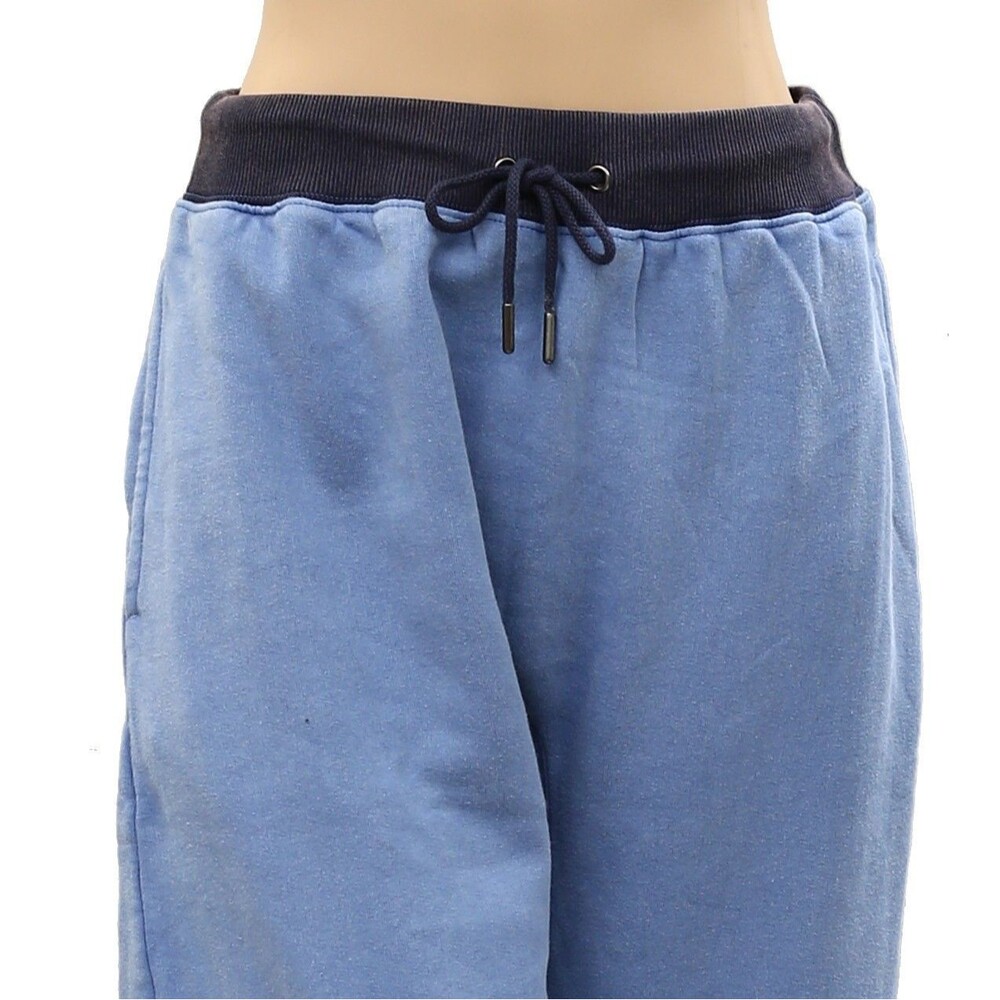 Free People FP Movement You Wish Pants High-Rise Barrel Slouchy Blue XS 286653 - Picture 3 of 4